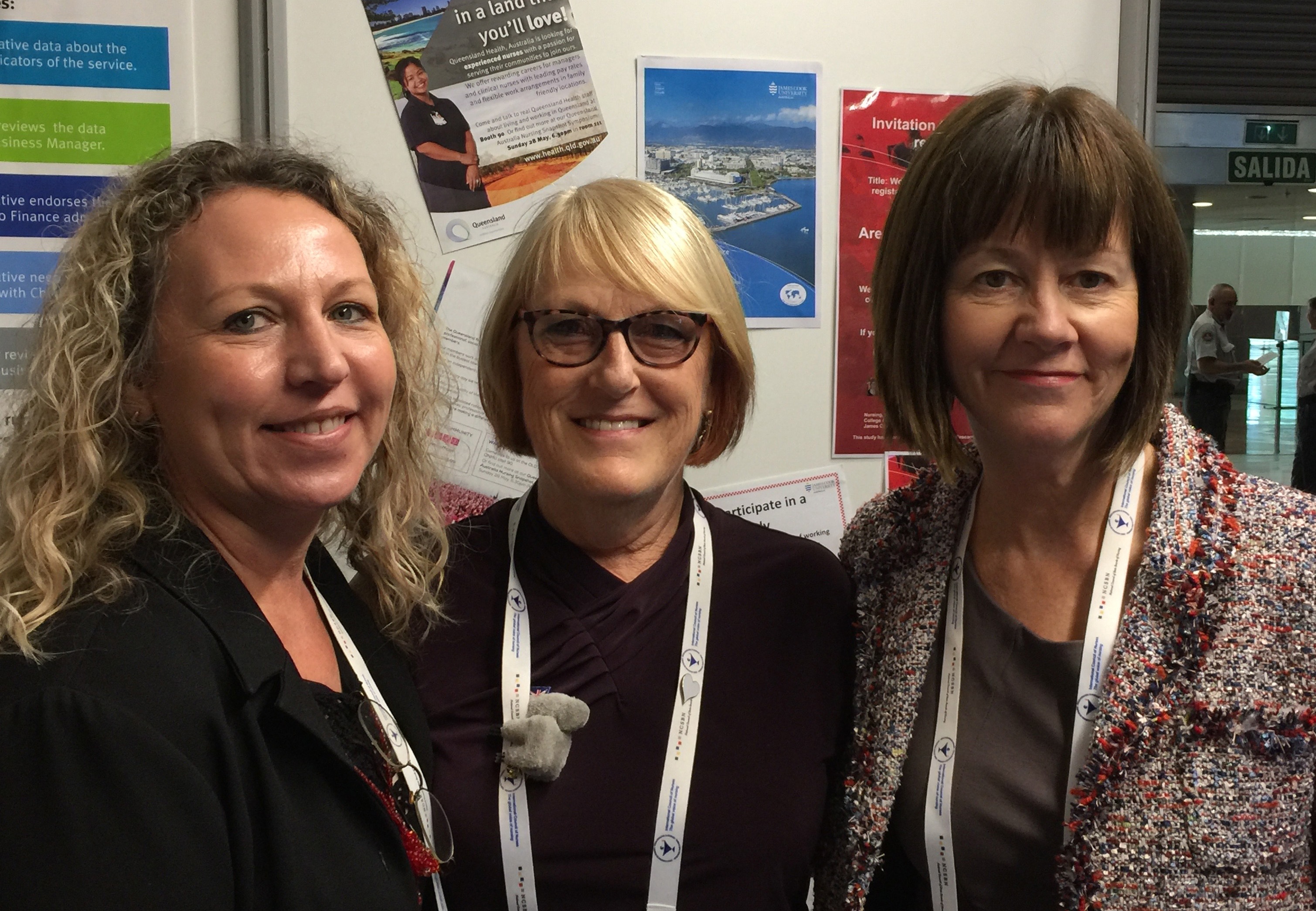1 2017 International Congress of Nurses in Barcelona with Qld CNMO and current Deputy Rural Health Commissioner Adjunct Professor Shelley Nowlan and then NZCNMO Dr Jane O Malley