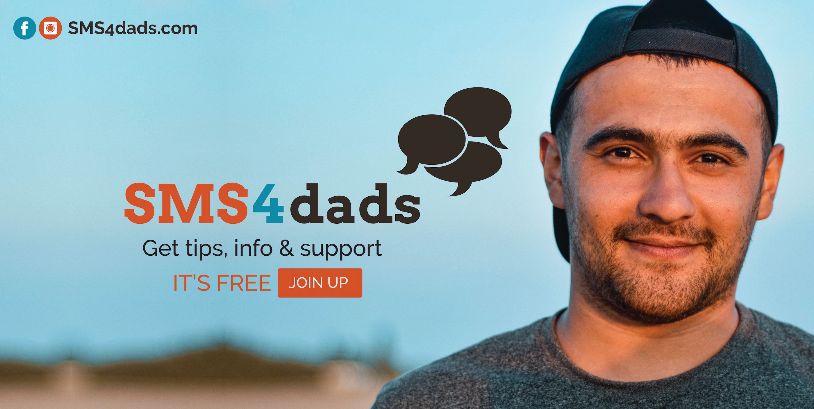 2 An SMS4dads Promo Banner