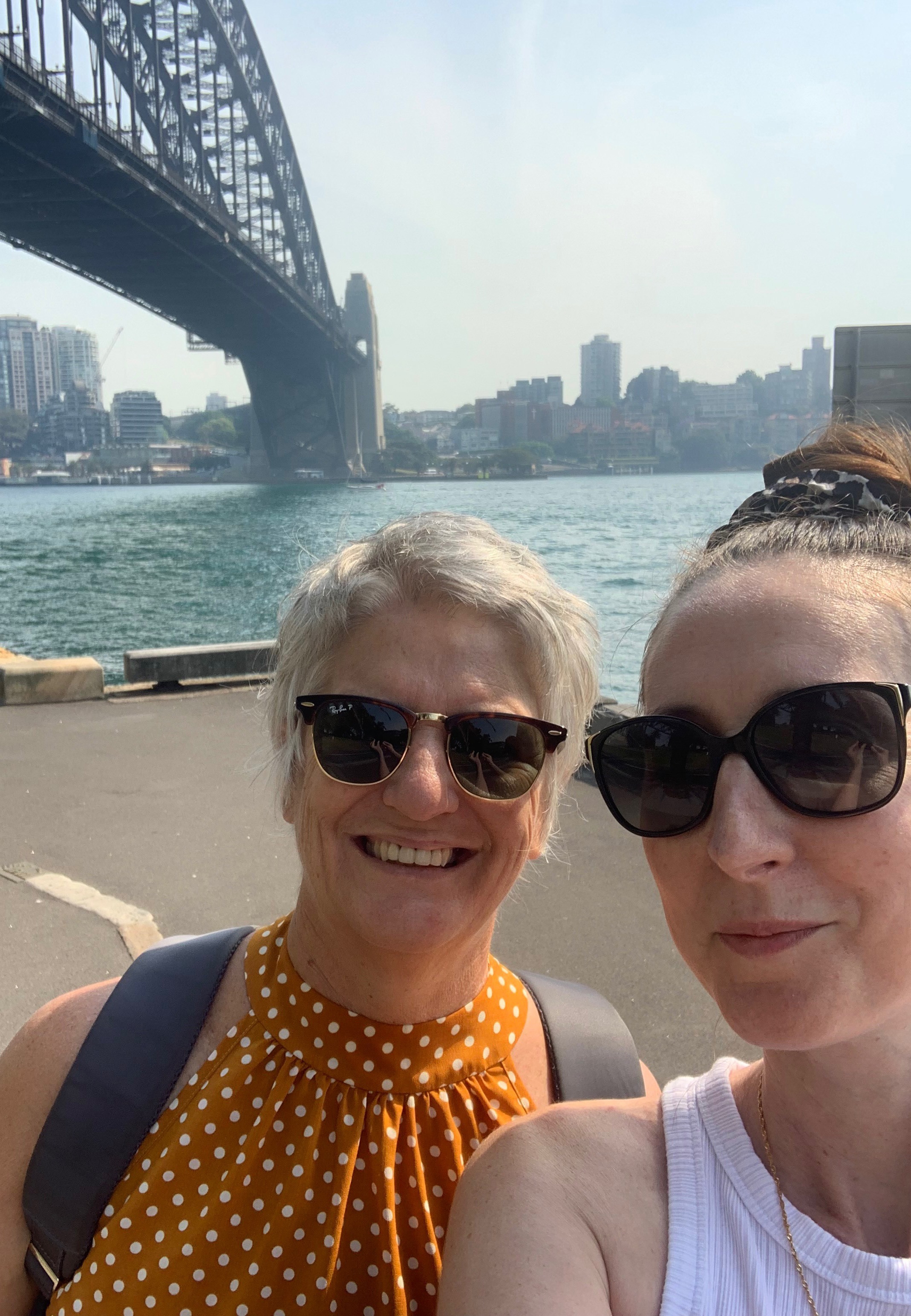 2 Cathy and Michelle at Sydney Harbour Bridge