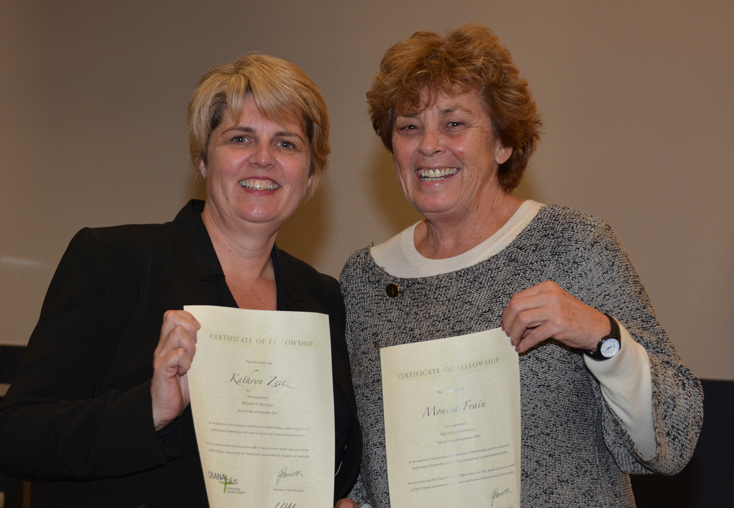 3 Kathryn Monica Frain being inducted as CRAN Aplus Fellows