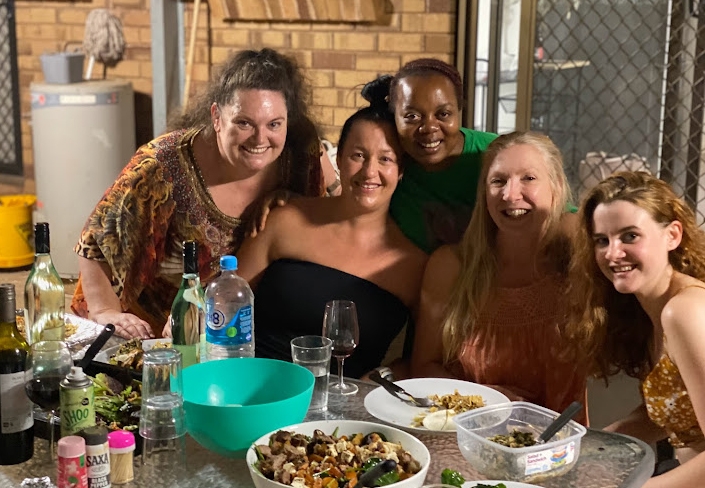 4 Sharing a meal with friends
