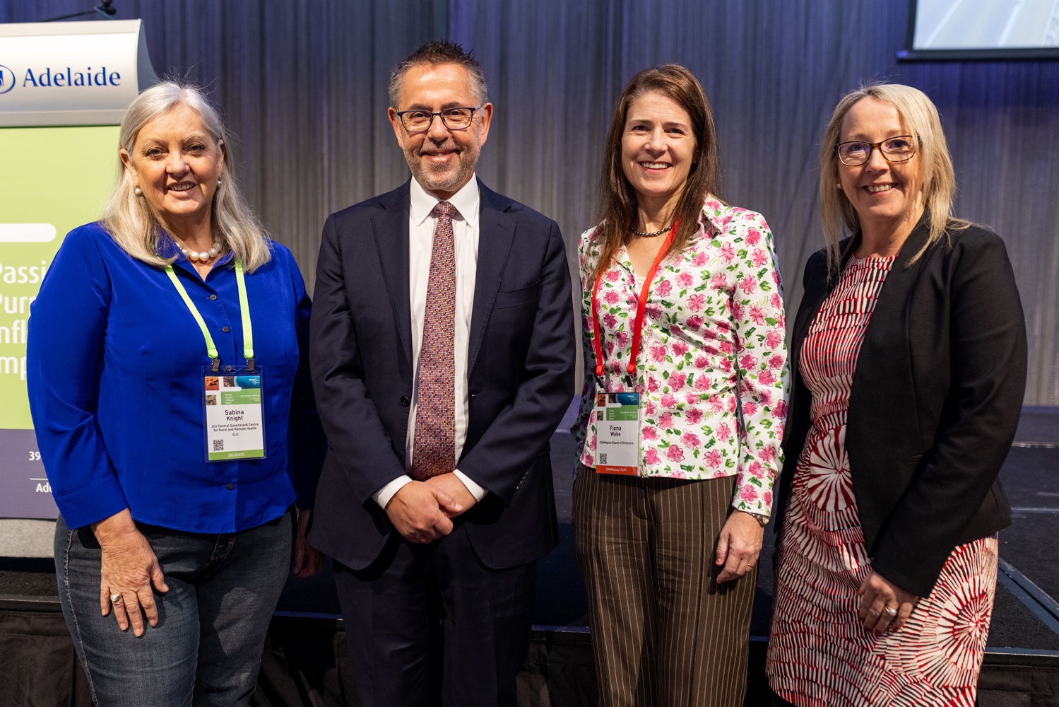8 39th CRAN Aplus Conference Prof Sabina Knight with Dr Norman Swan Fiona Wake and Katherine Isbister