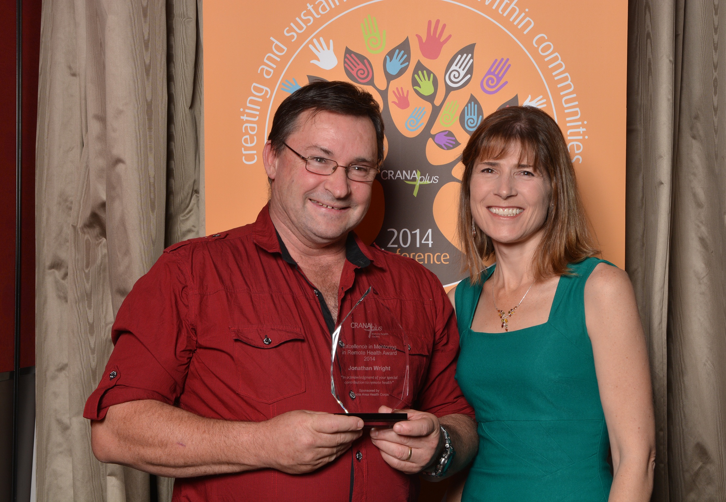 John Wright and Fiona Wake in 2014 both are current Board Members